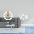 thumbnail image 2 of Reloj de pared acrílico decorativo con grandes números , silencioso, colgante y con pegatinas de peces de espejo removibles para el fondo del h, 2 of 8