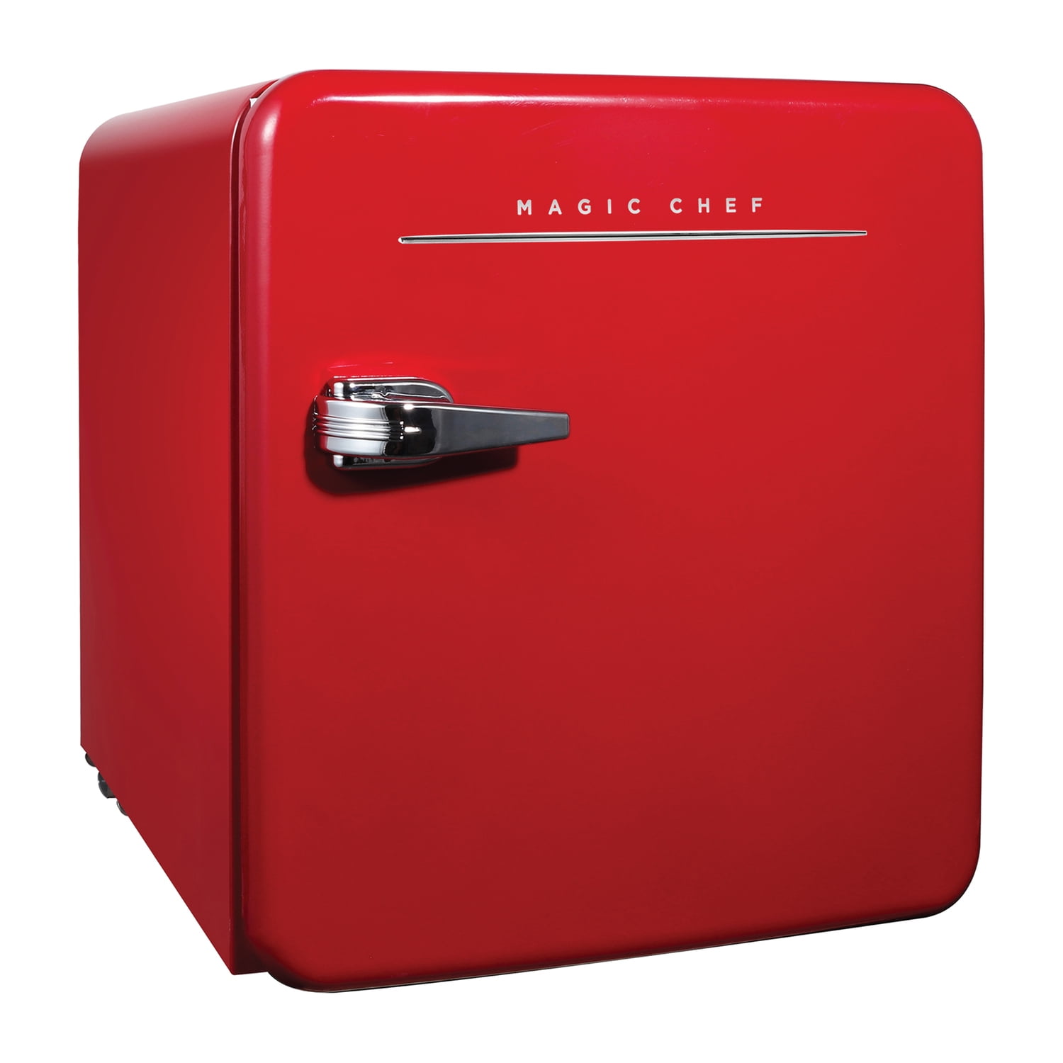 Magic Chef 0.7-cu. ft. 700-Watt Retro Countertop Microwave and 1.6-cu. ft. Energy-Star Certified Retro Mini Fridge Kit, Red