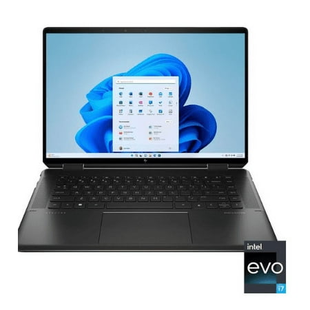 HP - Spectre 2-in-1 16" UHD+ OLED Touch-Screen Laptop - Intel Evo Platform - Core i7 - 16GB Memory - Intel Arc A370 - 1TB SSD - Nightfall Black
