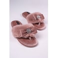 thumbnail image 3 of Pretty You London Womens Diamante Toe Post Slipper Amelie in Pink, 3 of 7