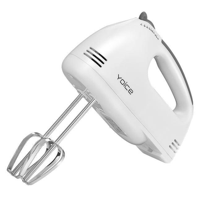 leyfeng Batidor eléctrico de mano para el hogar Mezclador de 7 velocidades Batidor portátil Silvergray 220V