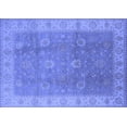 thumbnail image 1 of Ahgly Company Machine Washable Indoor Rectangle Oriental Blue Traditional Area Rugs, 8' x 10', 1 of 4