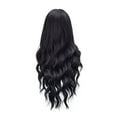 thumbnail image 2 of SUCS Medium Length Curly Hair Dyed Wave Female Wig, Natural Wave Wig Synthetic Heat, 2 of 5
