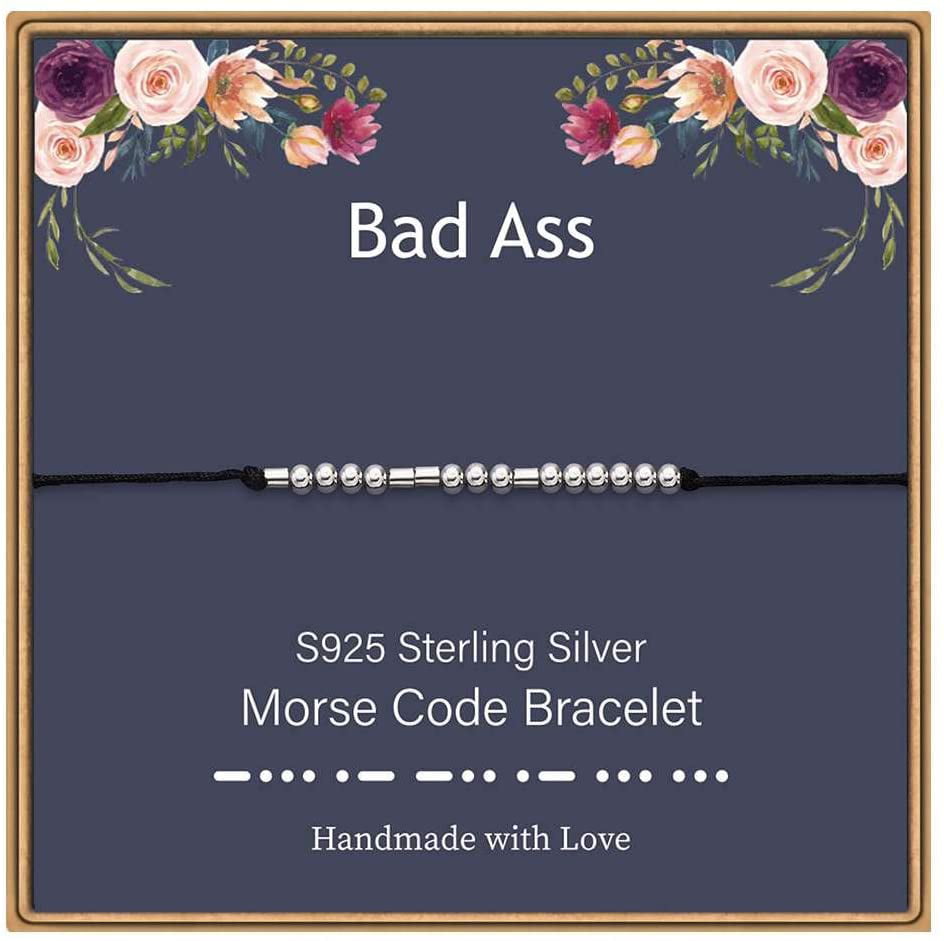 Silver Heart Bracelet for Women Personalized Morse Code Bracelet Beast Friend Bracelet Sterling Silver Bracelets Heart Bracelet