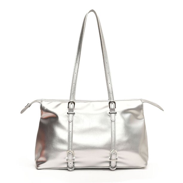 Bolso de mano de PU para mujer bolso de mano sencillo bolso de mano elegante para viajes al aire libre