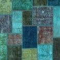 thumbnail image 1 of Ahgly Company Indoor Square Abstract Light Blue Modern Area Rugs, 4' Square, 1 of 4