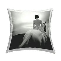 Stupell Industries Riding Horse into Horizon Decorative Printed Throw Pillow Design by RB.