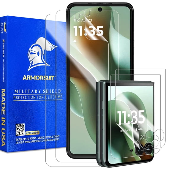 ArmorSuit 2 2 Pack Screen Protector for Motorola Razr Ultra (2025) / Razr Plus (2025/2024) Case Friendly MilitaryShield HD Clear Film - Made in USA
