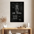 thumbnail image 2 of Elephant Stock Microphone Bw Patent Wall Art - Vertical Canvas Wall Art - Hallway Wall Decor - Patent Canvas - Black And White Decor - 26" x 39", 2 of 8