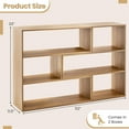 thumbnail image 3 of Costway 6-Open Shelf Bookshelf Storage Display Stand Corner Bookcase Home Office, 3 of 10