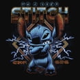 thumbnail image 2 of Junior's Lilo & Stitch 80s Rocker Stitch Racerback Tank Top Black Medium, 2 of 5