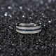 thumbnail image 3 of Plata de ley con incrustaciones de combinación azul y blanca de circón, anillo de diamantes femenino, anillo de circón, joyería femenina, pendientes encontrados (Código de EE. UU. 9), 3 of 5