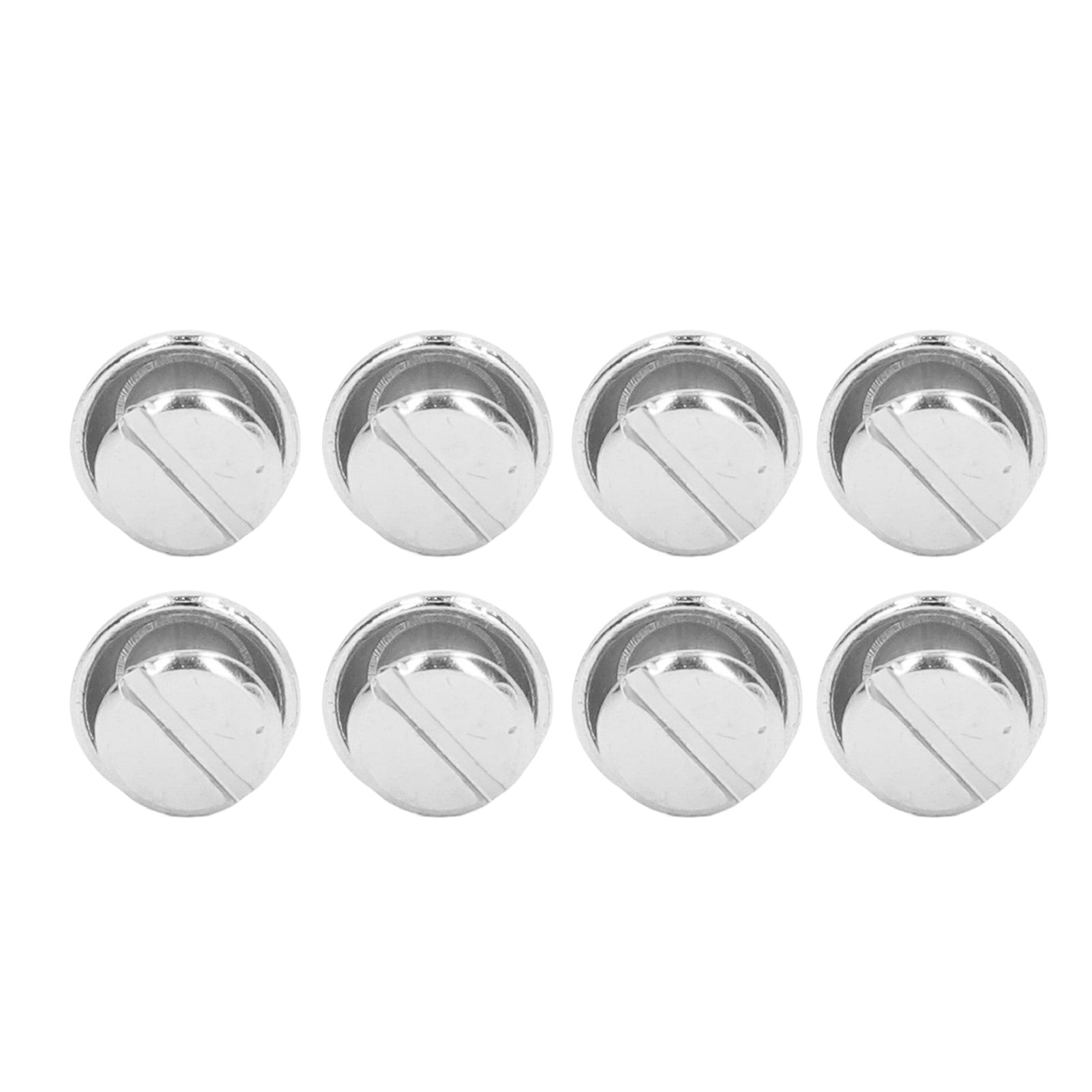 10mm 100 Sets Mushroom Rivets Round Head Semicircle Electroplating Process Alloy Mushroom Rivets for Bags Shoes Silver