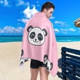 thumbnail image 5 of Coolnut Panda Beach Towel, Sand Free Super Absorbent Oversized Travel Towel with Mesh Bag for Beach, Camping, Swimming, Holiday, 30 x 60 Inch Washcloth Gift, 5 of 7