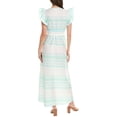 thumbnail image 2 of Sail to Sable womens  Cap Sleeve Maxi Dress, l, Green, 2 of 3