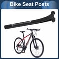 thumbnail image 3 of Unique Bargains Bike Seat Posts 27.2x330mm Bike Saddle Post Seat Tube Carbon Fiber Matte Black Adjustable Angle Seat 12 mm Offset, 3 of 8