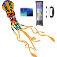 thumbnail image 6 of GEX 2022 Octopus Squid Huge Kite Total 242 Inches for Kids and Adults Easy to Fly Single Line String with Tail for Beach Trip Park Family Outdoor Games and Activities Orange, 6 of 6