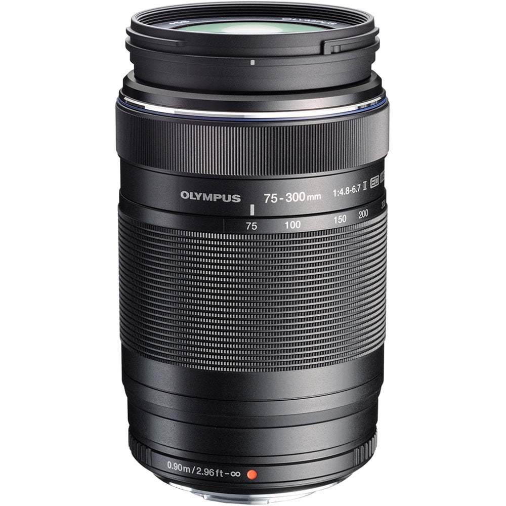 Olympus M.Zuiko Digital ED 75-300mm f/4.8-6.7 II Lens - Black