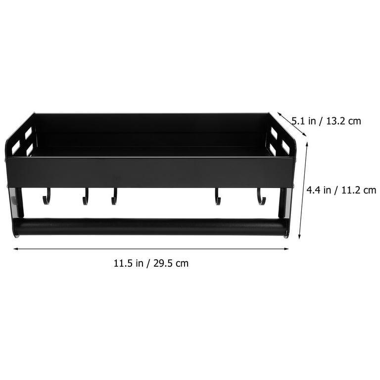 2x4 Spice Rack COOPHYA Wall Mounted Spice Storage Organiser