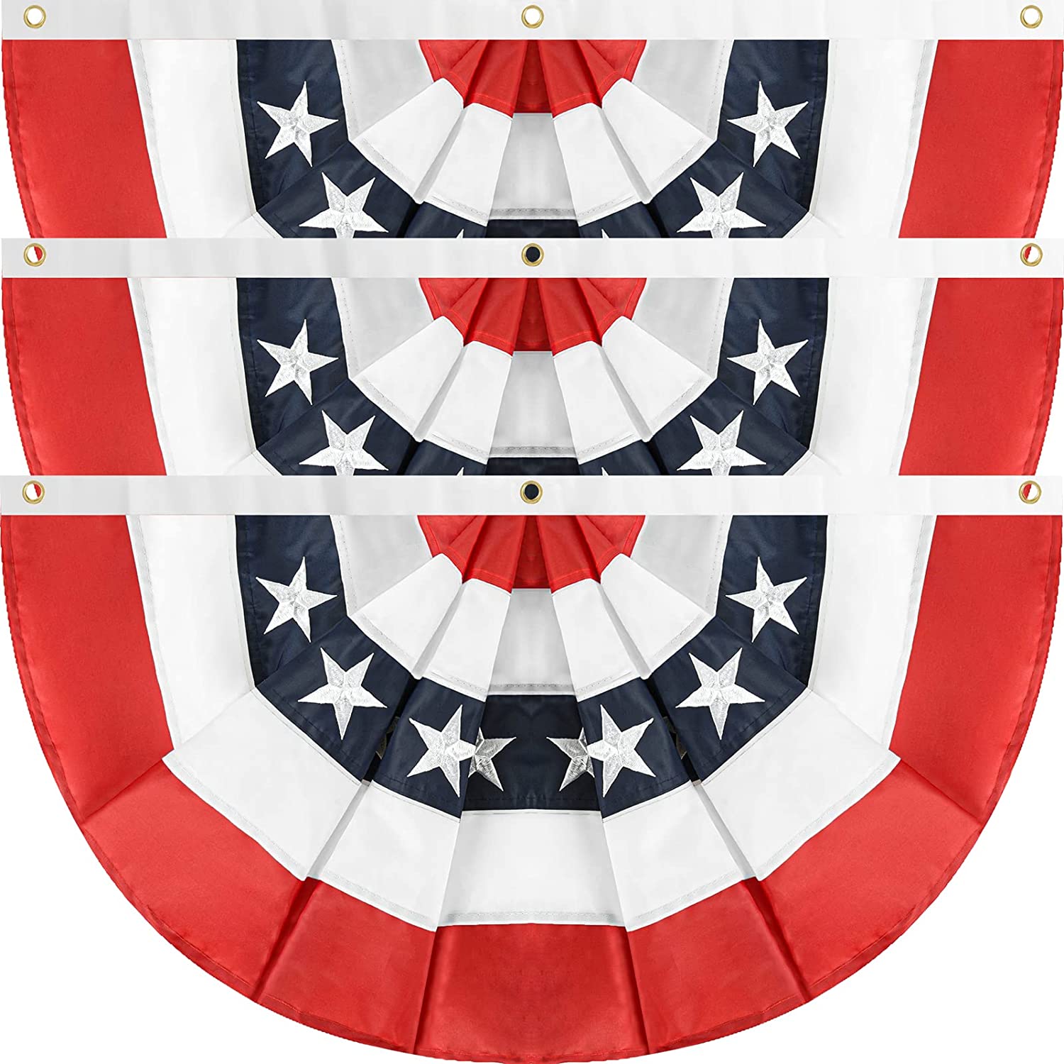 4th of July Decorations Outdoor, Bunting Flags Outdoor for Home American Flag Bunting for