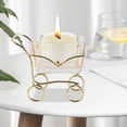 thumbnail image 3 of candeliere decorativo Soporte de lámpara de té Bandeja candeliere candeliere de exhibición para de de pequeña sala de noche , champán perfecl Porta vela, 3 of 8