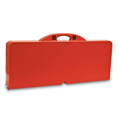 Picnic Time Red Folding Picnic Table