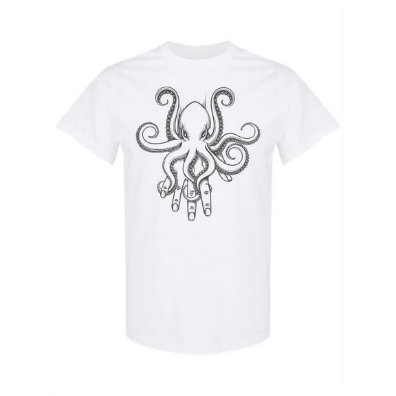 Baby Octopus In Human Hand T-Shirt Women -Image by Shutterstock, Female Small