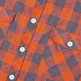 thumbnail image 6 of HCNTES Plaid Mens Flannel Shirts Long Sleeve Shirts for Men Casual Button Down Big and Tall Button Up Shirt(L01-Orange,S), 6 of 6