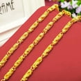 thumbnail image 2 of HOOUN Dragon 22K 23K 24K Thai Baht Gold Filled Yellow GP Necklace /6mm/45g/60cm, 2 of 4