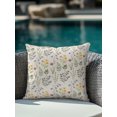 thumbnail image 4 of Outdoor Pillows Waterproof, Farmhouse Summer Floral Bedding Throw Pillows with Insert for Couch Sofa Bed, Vintage Spring Botanical 16x16 Inch Pillowcases Decorative Camping Patio Pillow Set of 1, 4 of 8