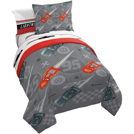 Disney Pixar Cars Lightening Speed 7 Piece Full Bed Set - Includes ...
