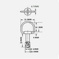 thumbnail image 3 of 5x Fairing Panel Quick Release Fastener Bolt Quarter Turn Fasteners Bolts 14mm, 3 of 8