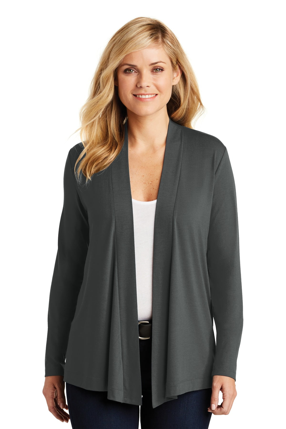 port authority ladies open front cardigan sweater