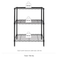 thumbnail image 5 of (3 pack) Hyper Tough 3-Tier Multipurpose Wire Shelving Rack, Black, 750 lbs Capacity, 5 of 12