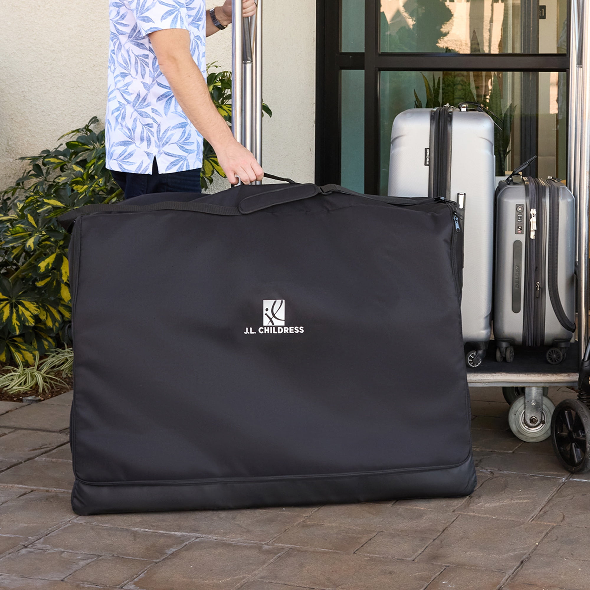 J.L. Childress Universal Stroller Travel Bag - Durable for Airplane, AirTag Compatible - X-Large, Padded