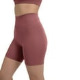 thumbnail image 5 of YITTY Active Women's UltraLuxe High Waist Biker Shorts – 3''/6'' Squat Proof, Tummy Control, Compression, Moonlight Mauve, L, 6", 5 of 7