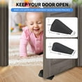 thumbnail image 4 of Olurrisa Rubber Door Stopper (2 PACK),Door Stop Wedge, Large Heavy Duty Flexible Door Holder - Black 2 Pack - Non Marking Anti Slip Jammer, 4 of 7
