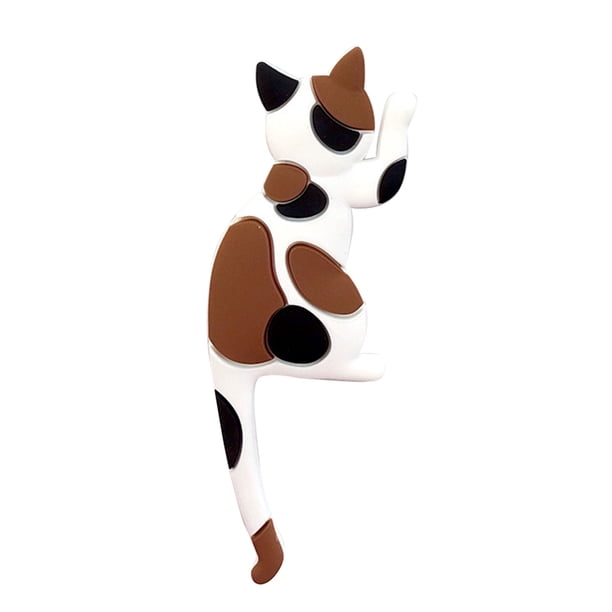 Billuyoard gancho de gato de dibujos animados, imanes de nevera estéreo, gancho colgante, decoración del hogar, nevera, pegatinas divertidas, nuevo Decoración del hogar No.06 Billuyoard JJ23159-06