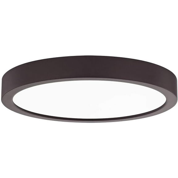 Flat LED Light Surface Mount 8-Inch Round Bronze 3000K 1199LM
