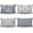 Gray and White, variant on Decorative Lumbar Pillow Covers 12x20 Set of 4, Grey and White Modern Simple Square Pillow Case Cushion Cover for Sofa Couch Farmhouse Living Room Bedroom Car(Gray and White)