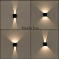 thumbnail image 4 of "Modern Wall Sconce LED Waterproof Wall Lamp Aluminum with Adjustable Beam 10-Watt 3000K Warm White Indoor Outdoor for Bathroom Bedroom, 4 of 7