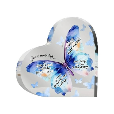 

Christmas Deal Heart Shaped Acrylic Ornaments Acrylic Ornaments For Loved Ones Friends And Neighbors Heart Shaped Transparent Color Printed Ornaments
