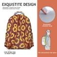 thumbnail image 5 of "Floral Print Backpack with Sunflower Design - Wildflower School Bag for Women, Large Capacity College Backpack, Ergonomic Straps for Comfort, Stylish & Functional", 5 of 6