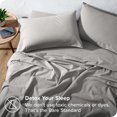 thumbnail image 4 of Bare Home Flannel Sheet Set - 100% Cotton - Deep Pocket - Queen, Light Gray, 4-Pieces, 4 of 7