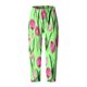 thumbnail image 4 of Pantalones de Mujer Traje Verano Cómodo de Moda Impreso Pantalones Recortados, Pantalones Elásticos Casuales, 4 of 5