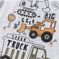 thumbnail image 6 of YUEHUA Boys Clothes Set Loose Fit Elastic Waist Shorts Tractor Pattern Loose Casual T-Shirt and Shorts Summer Clothes for Kids 3-8 Years, 6 of 7