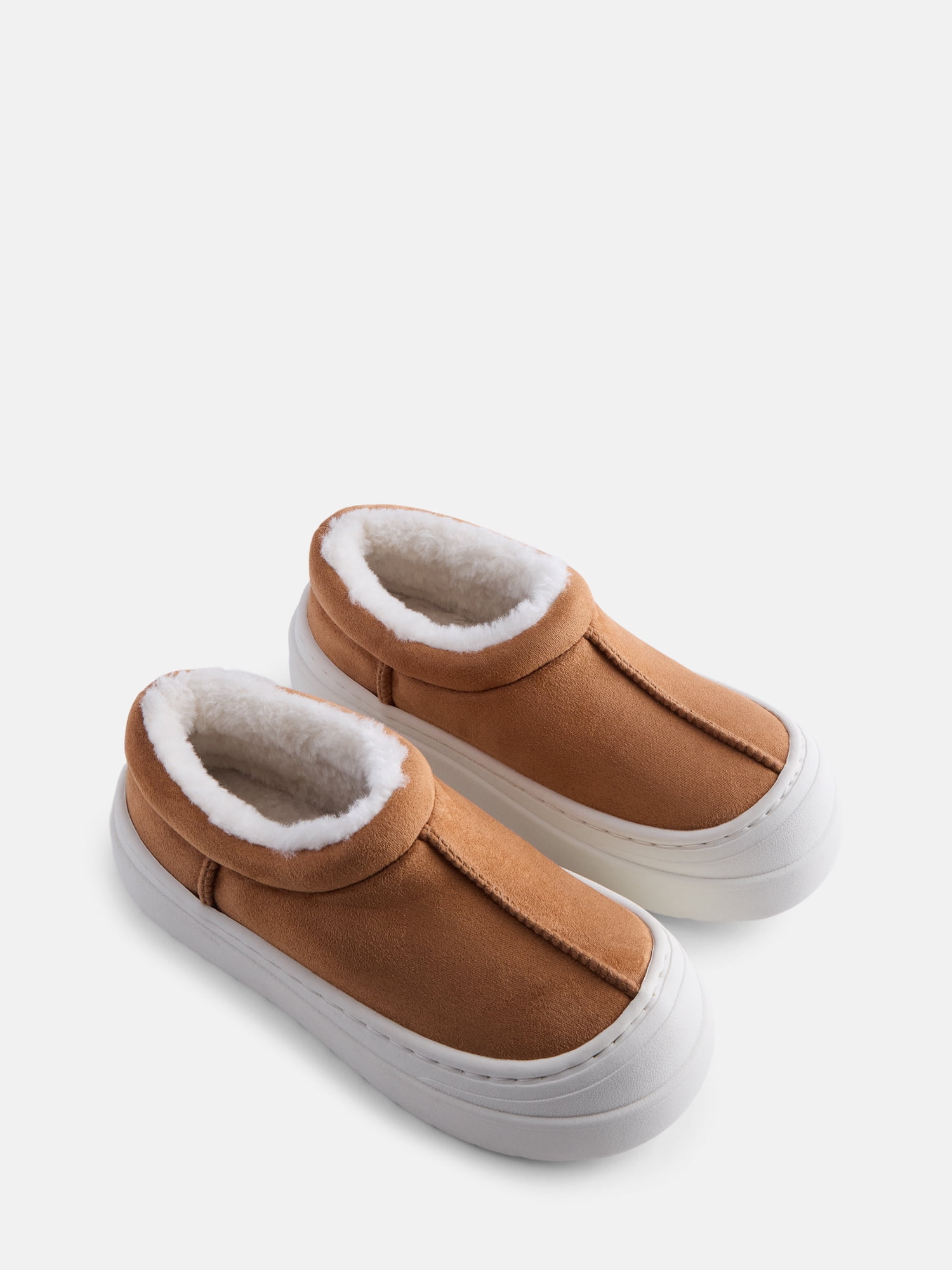Wonder Nation Girls Bump Toe Cozy Slippers