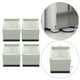 thumbnail image 5 of 4 piezas de elevadores de muebles de cama cuadrados, extensores, protectores de pies de suelo, soporte Pequeño Beige, 5 of 8