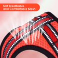 thumbnail image 5 of Ajustable Mesh Breathable Dog Harness - Reflective Webbing, Lightweight No Pull Harness with 3 Fast-Release Buckles for Dogs Walking, Running and Outdoor Adventures, Orange L, 5 of 11