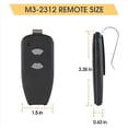 thumbnail image 4 of 2X M3-2312 Control Remoto para Abrir Puertas de Garaje de 2 Botones, 315 MHz, para M4500E, M4700E, DC3700, DC2500, 1 Unidad, 4 of 5